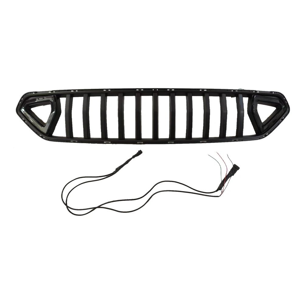 Front Bumper Racing Grill for Ford Mustang 2018-2021 Grille Net Mid-net Air Inlet Mesh Protection Car Accessories