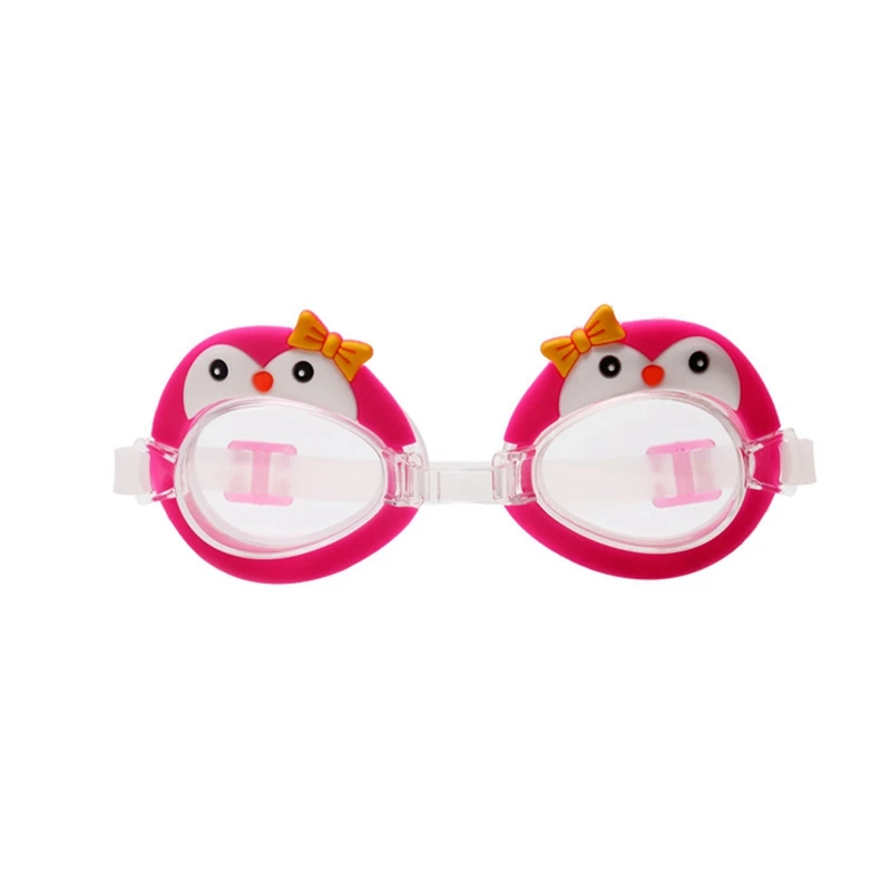 New Cute Swimming Goggles For Girl Boy Anti Fog Swim Glasses with Ear Plug Swim Pool Silicone Eyewear Kids Gifts