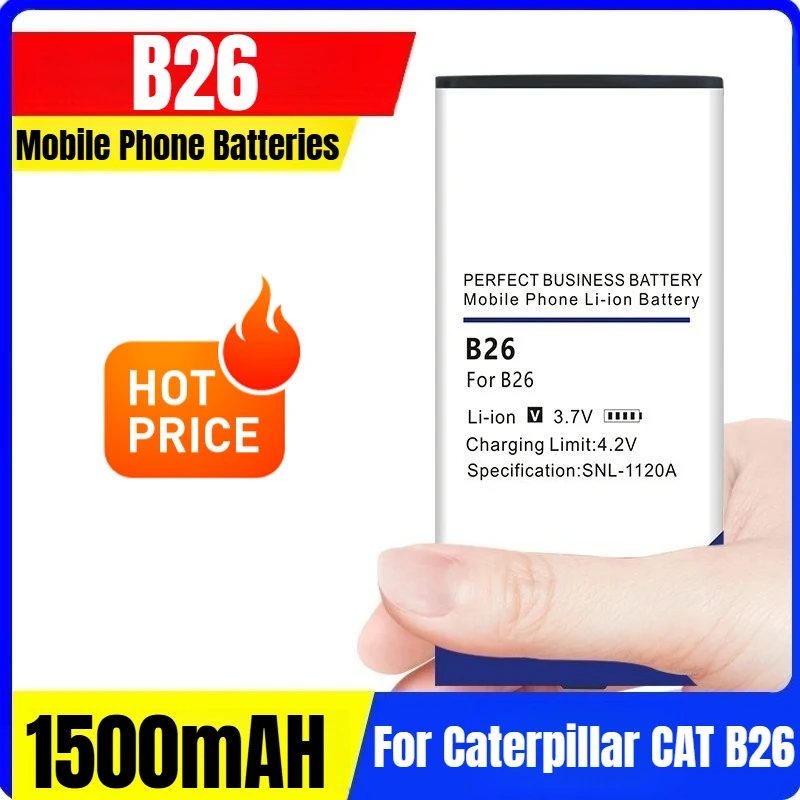 

1500mAh B26 Mobile Phone Batteries for Caterpillar CAT B26