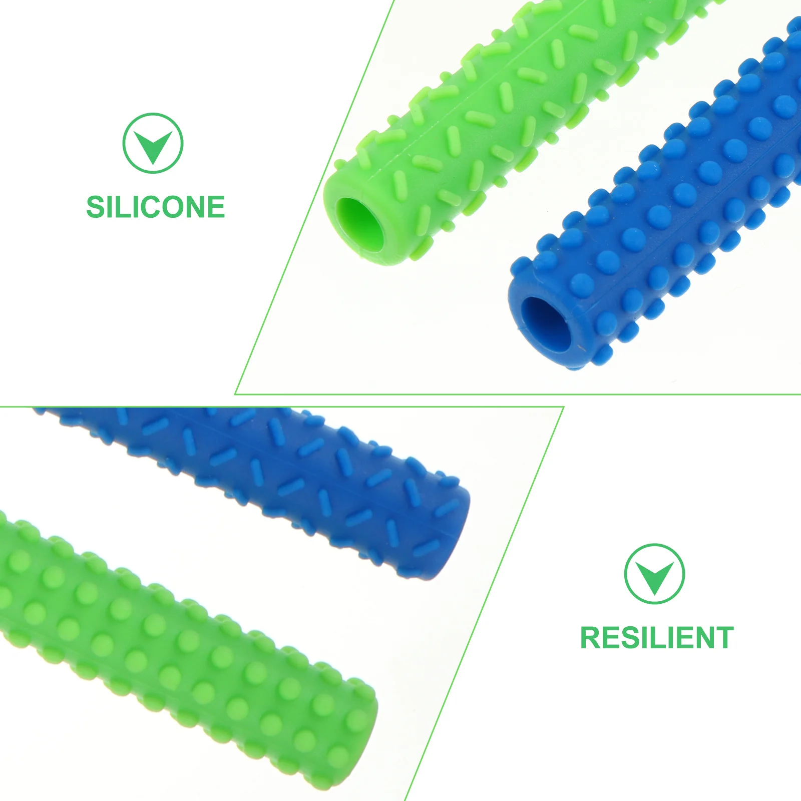 

3pcs Silicone Teether For Babies Food Grade Infant Textured Surfaces Easy Molar Training Chew