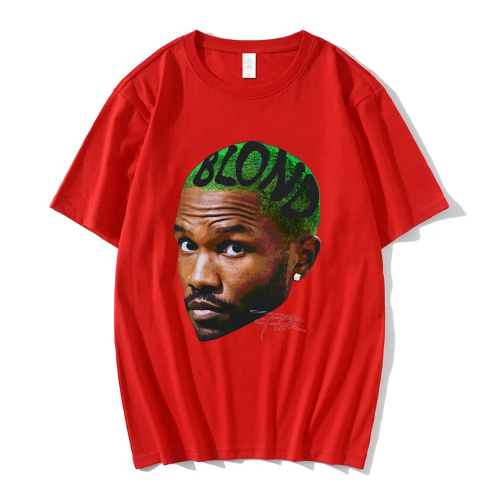 Frank Vintage Graphic T Shirt Blond Hip Hop Popular Music Singer R&B T-shirt Men Women Fashion Oversized Short Sleeve T-shirts