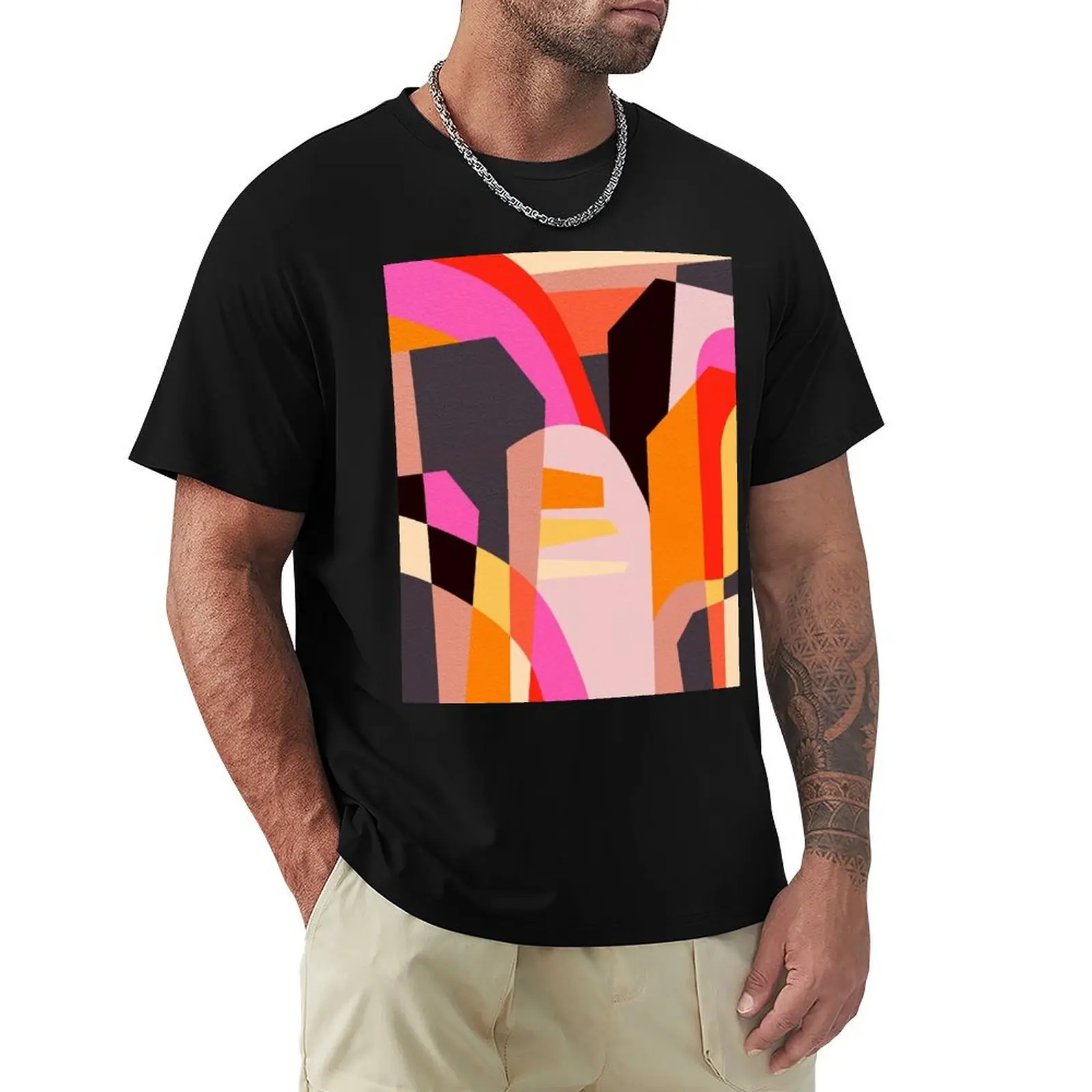 Fragments VI T-Shirt Basic Plain Tee for Spring and Summer