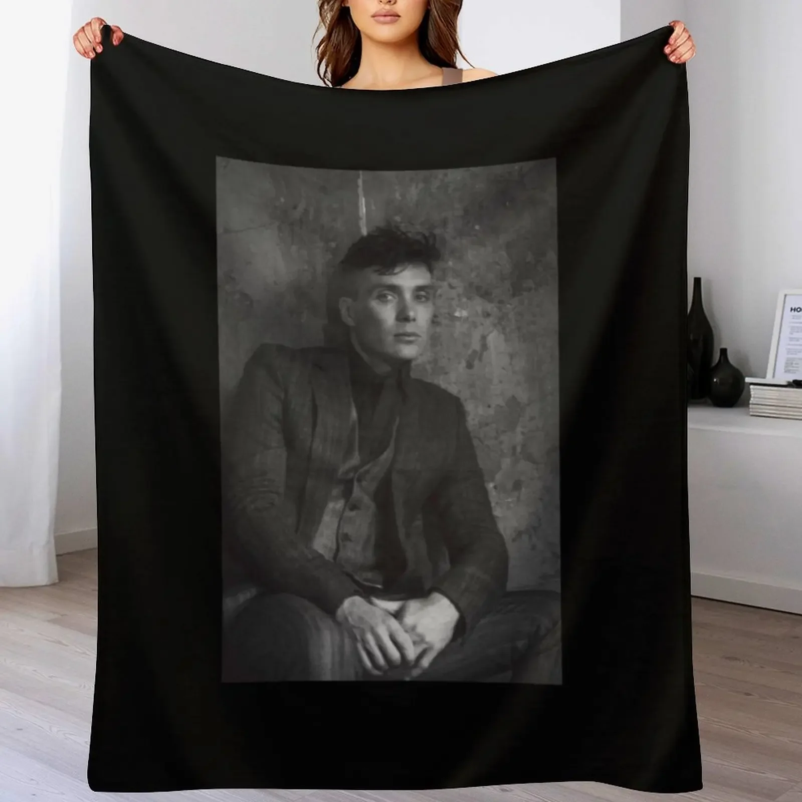 

Cillian Murphy Throw Blanket funny gift Hair valentine gift ideas For Decorative Sofa Blankets