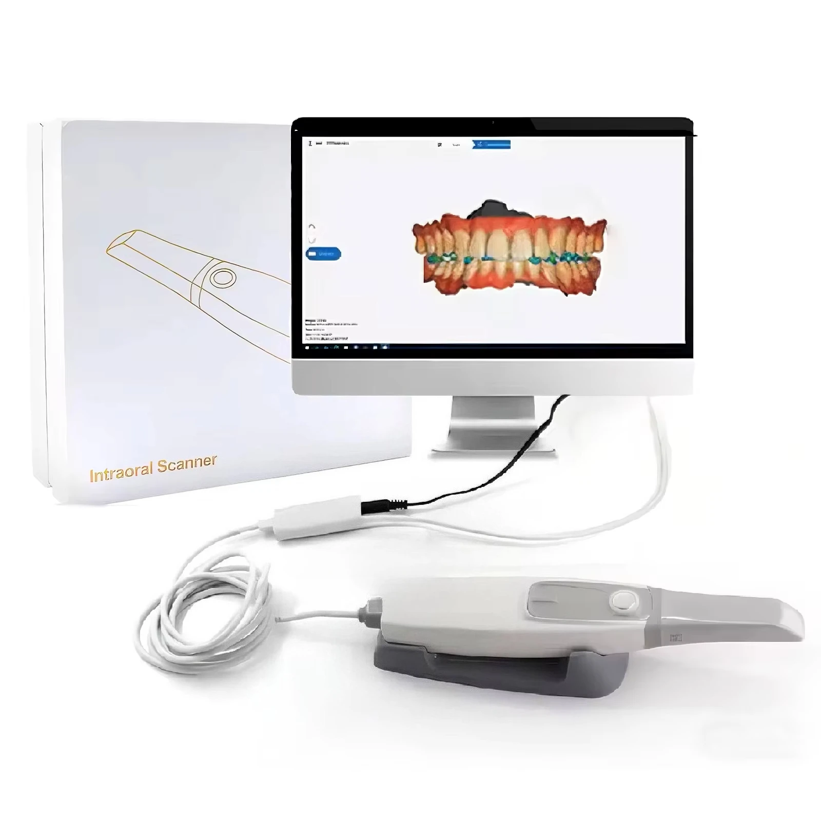 3D Detal Scanner Intraoral Scanner Camea with Free Software Complete Ecosystem for Digital Implans Orthodontics restoration