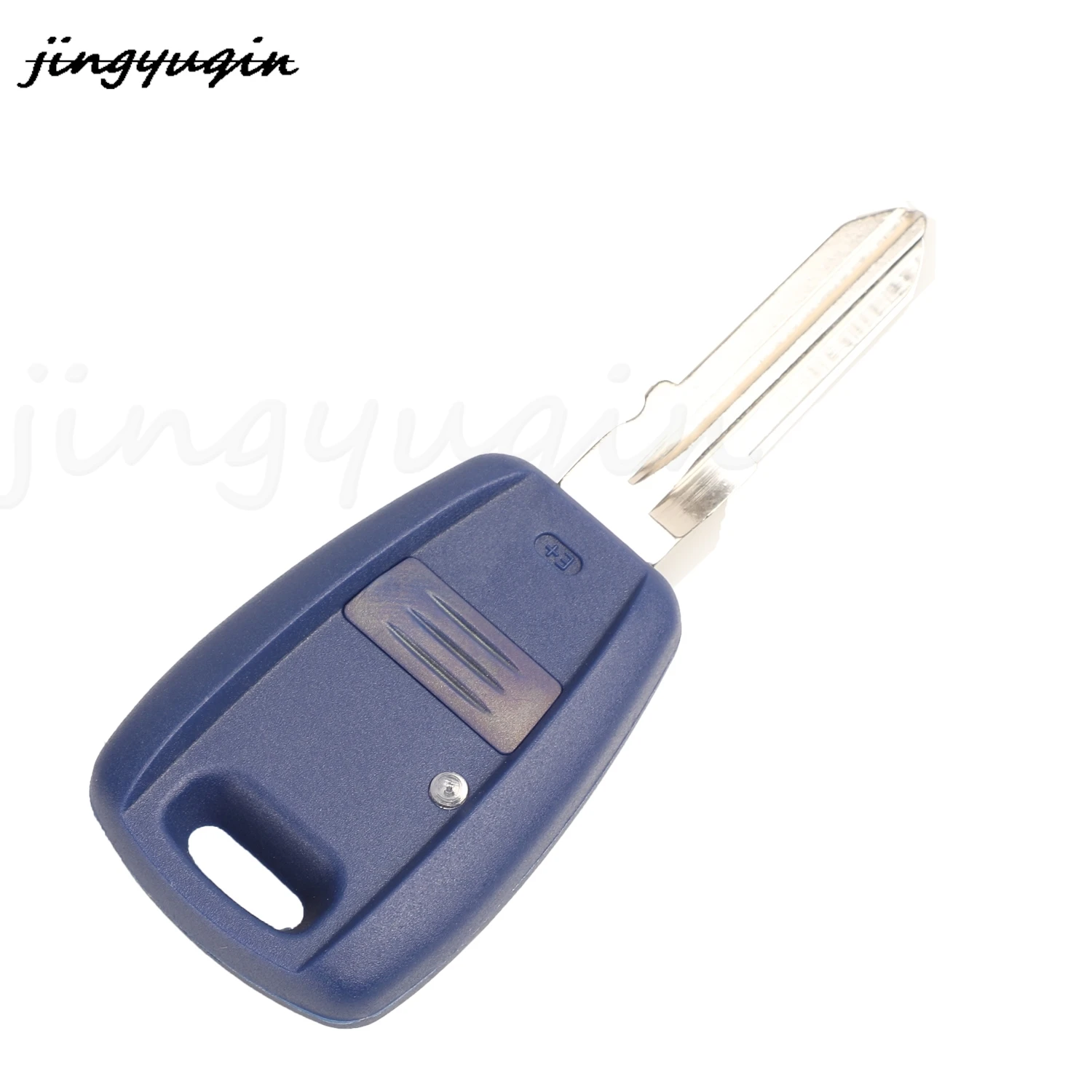 Chave de ignição do transponder de jingyuqin sem chip para fiat punto stilo seicento com lâmina não cortada gt15r/sip22