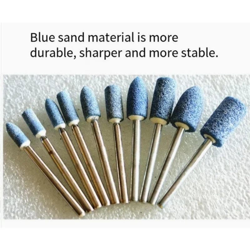 

High-grade grinding head Blue 3mm handle Flint electropneumatic grinding head
