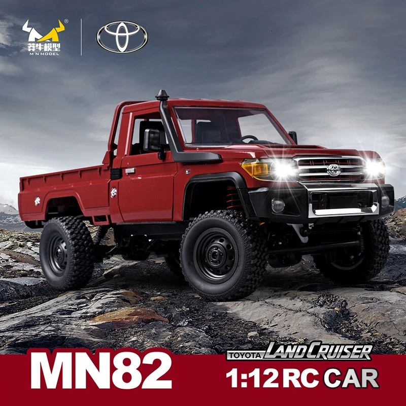 1:12 Rc Car Mn82 Model Retro Pełnoskala Symulacja Lc79 RTR 2.4G 4WD 280 Silnik zdalnie sterowany Pickup Zabawki na prezenty dla dzieci