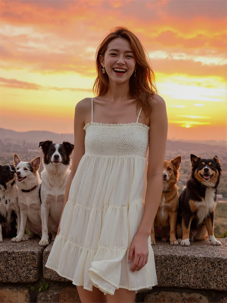 Fairycore Backless Spaghetti Strap Abiti senza maniche Compleanno Fantasia Abito da donna Estate Arco Svasato Laurea Boho BF Harajuku