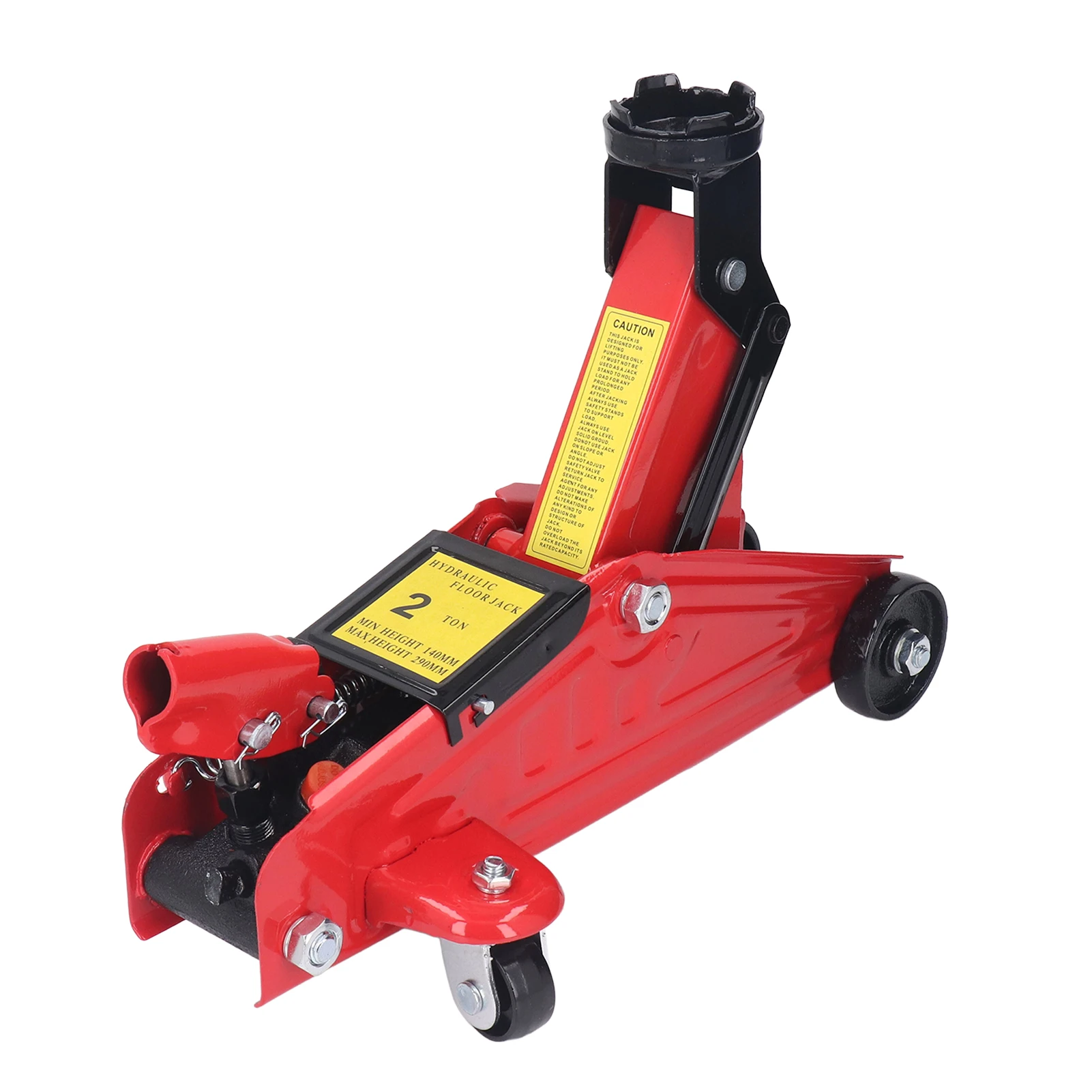 Floor Jack 2T Hydraulic Trolley Jack 140‑290mm with Swivel Wheels for Car Lifting Repair