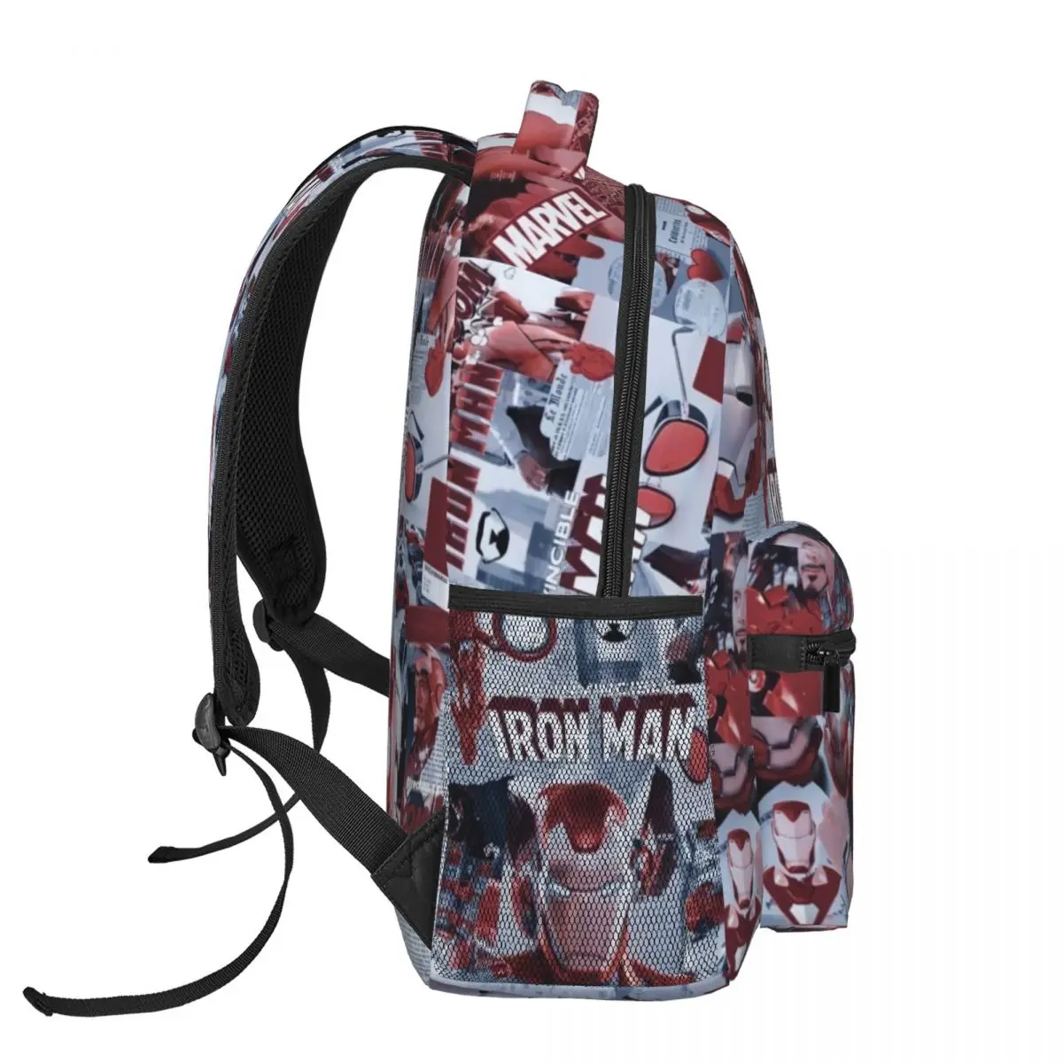 Iron Man Bedrukt Lichtgewicht Casual Schooltas Voor School, Outdoor, Winkelen, Kantoor 17Inch