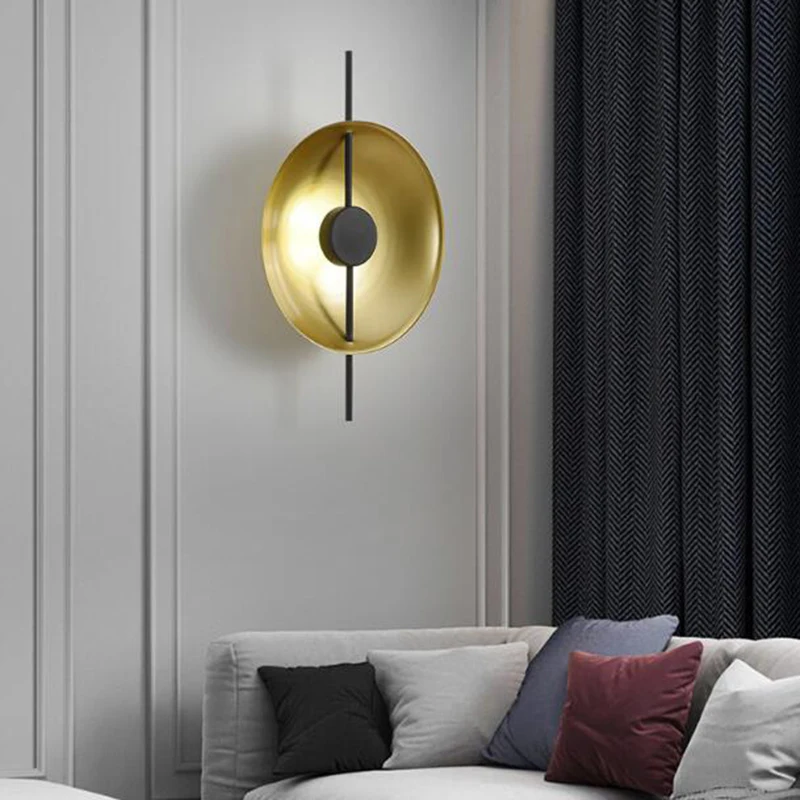 Nordic Postmodern Wall Light, Lâmpada para sala de estar, Quarto, Cabeceira, Corredor, Sofá de fundo, Hotel, Home Decor