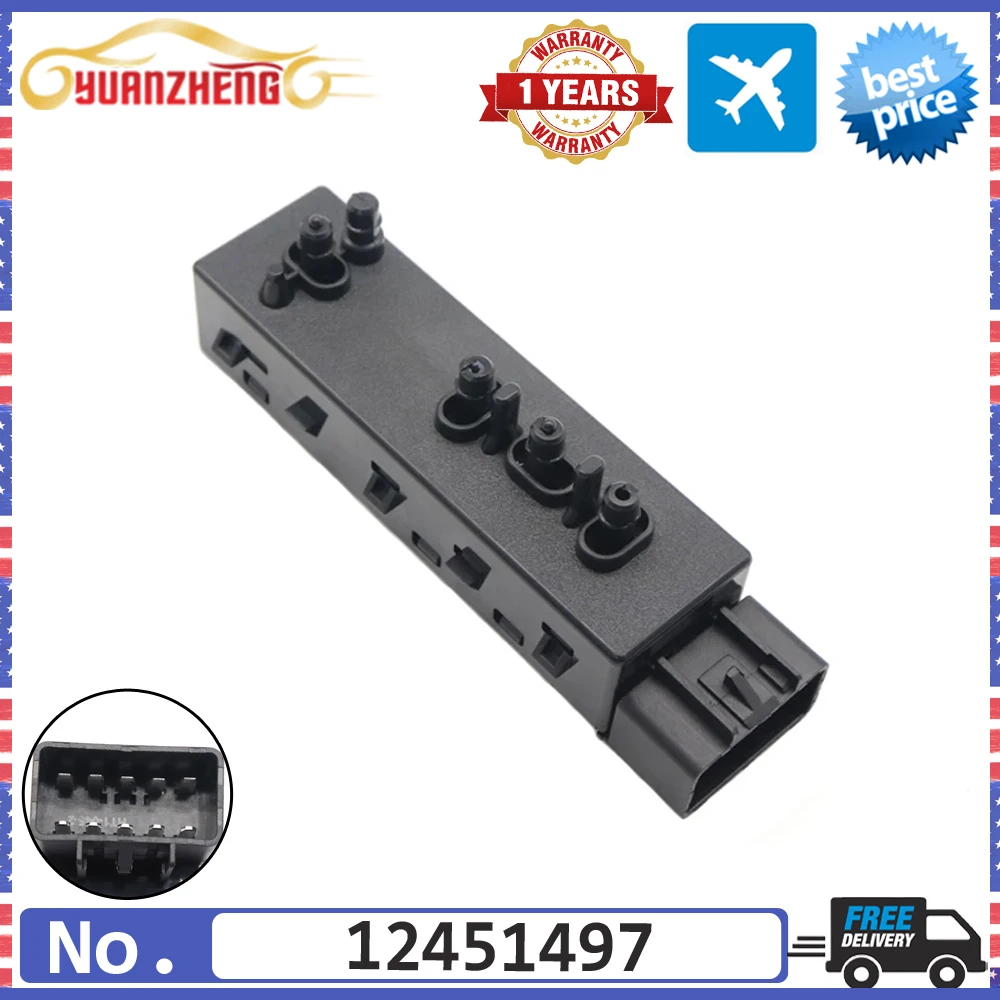 

NEW Front Left Driver Power Seat Switch For Chevrolet Equinox Tahoe Cadillac SRX Buick LaCrosse Escalade GMC Terrain 12451497
