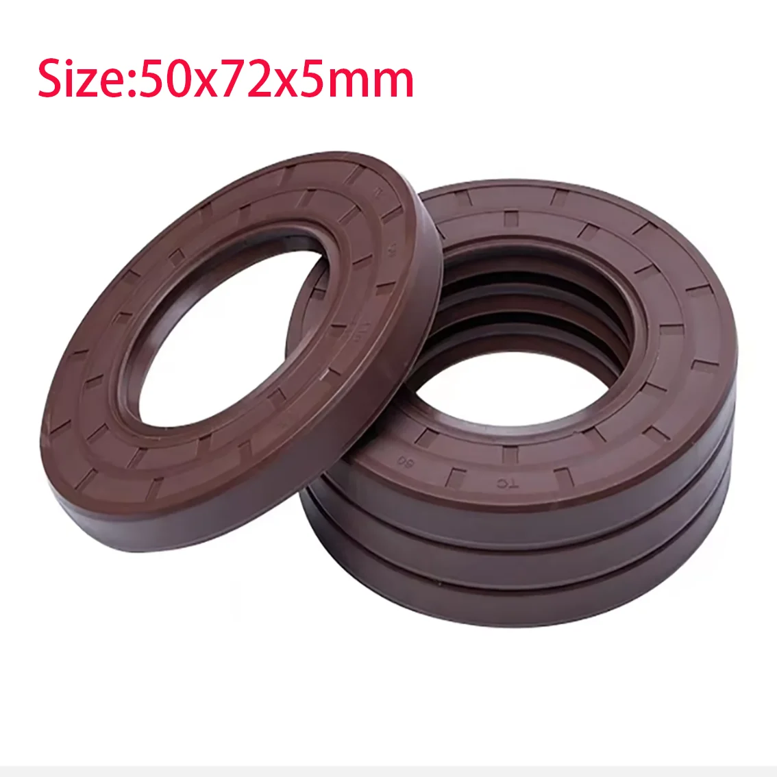 1Pcs FKM ID 50/52/53/55/58mm TC/FB/TG4 Skeleton Oil Seal Rings Fluoro Rubber Double Lip Seal Gasket For Rotation Shaft