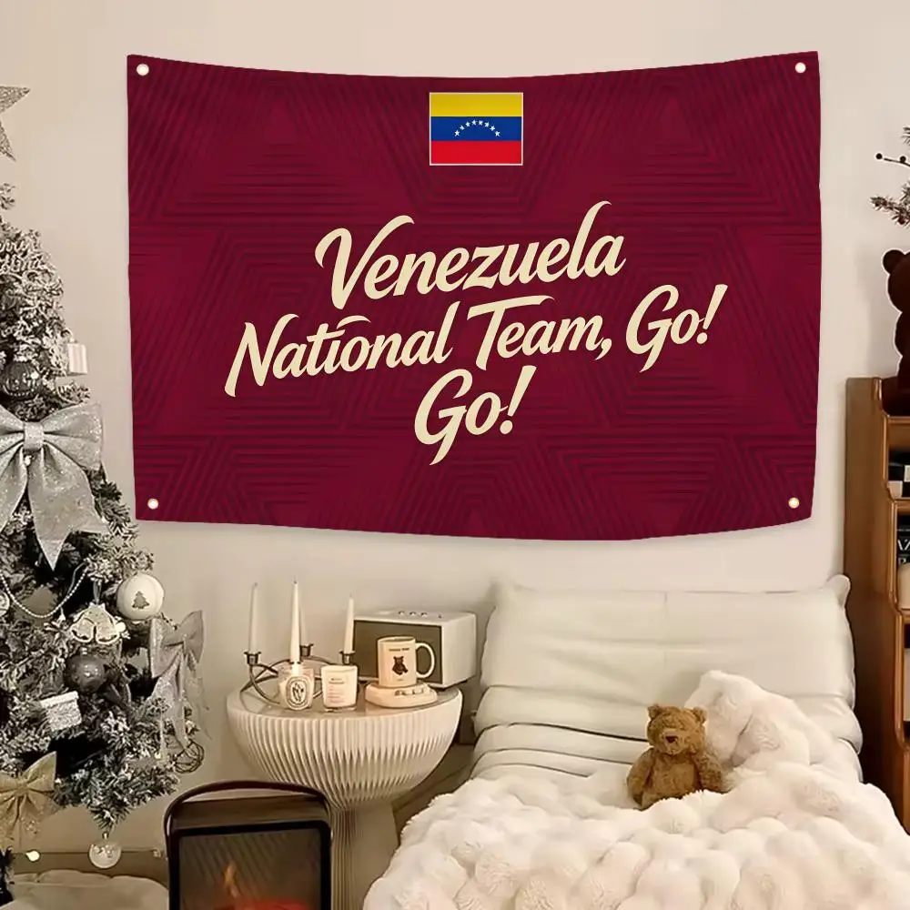 Trending Country Venezuela Flags Aesthetic Wall Hanging Flag Banner Bedroom Living Room Home Decor Large HD