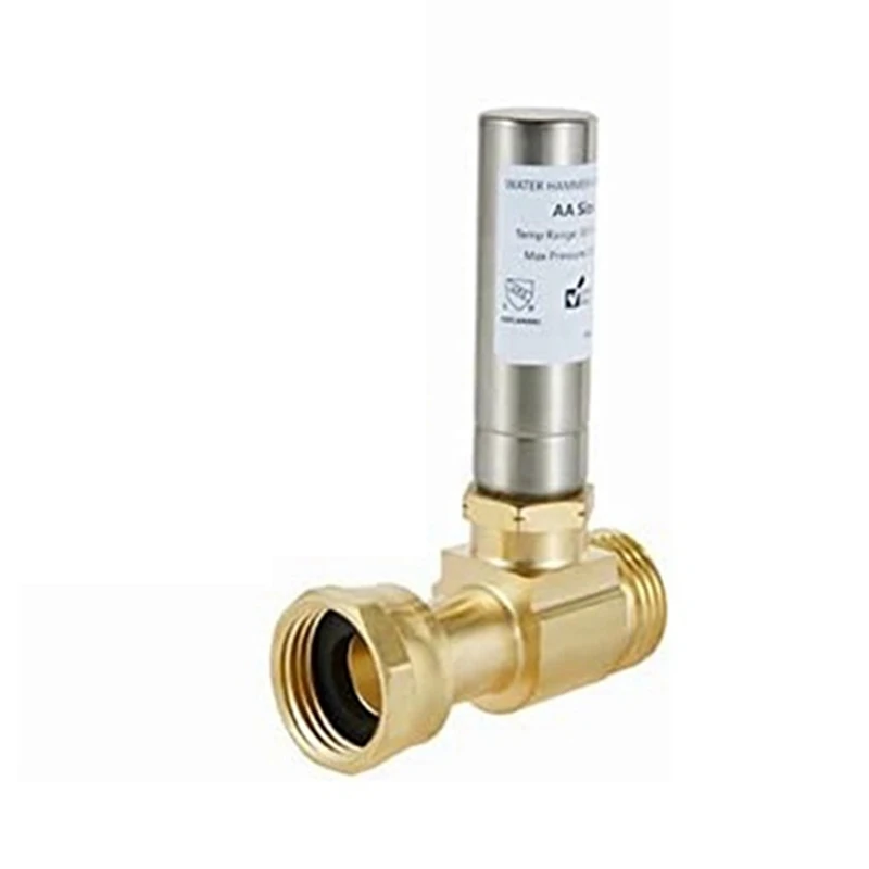 S-241 Устранитель водяного молотка из нержавеющей стали для стиральных машин, вращающийся на 3/4 дюйма