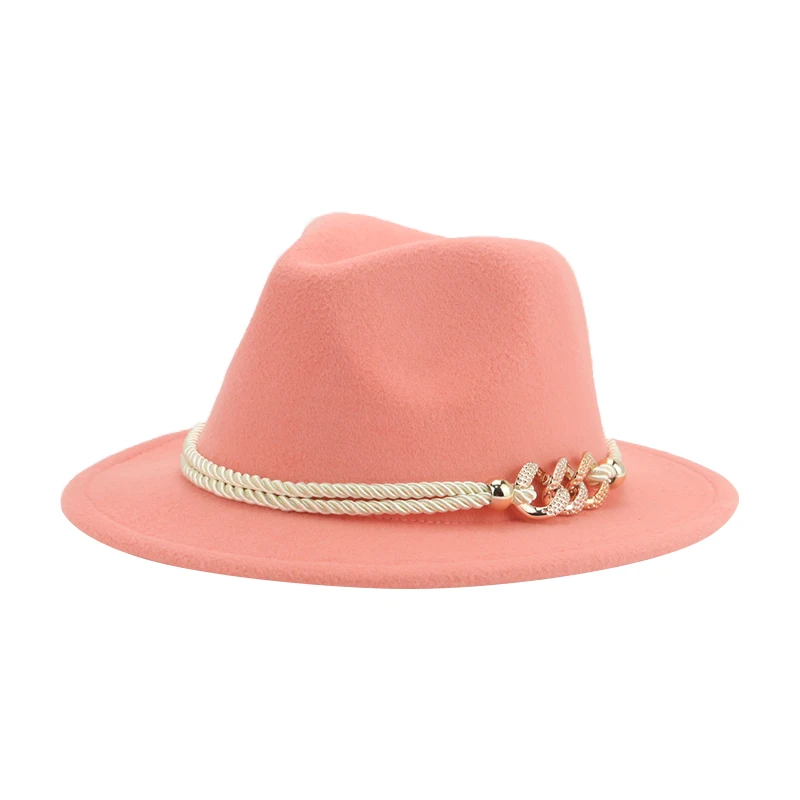 Girl Hat Boys Hat Fedoras Hats for Women 52cm 54cm Solid Small Panama Jazz Caps Belt Dress Formal Outdoor New Sombreros De Mujer