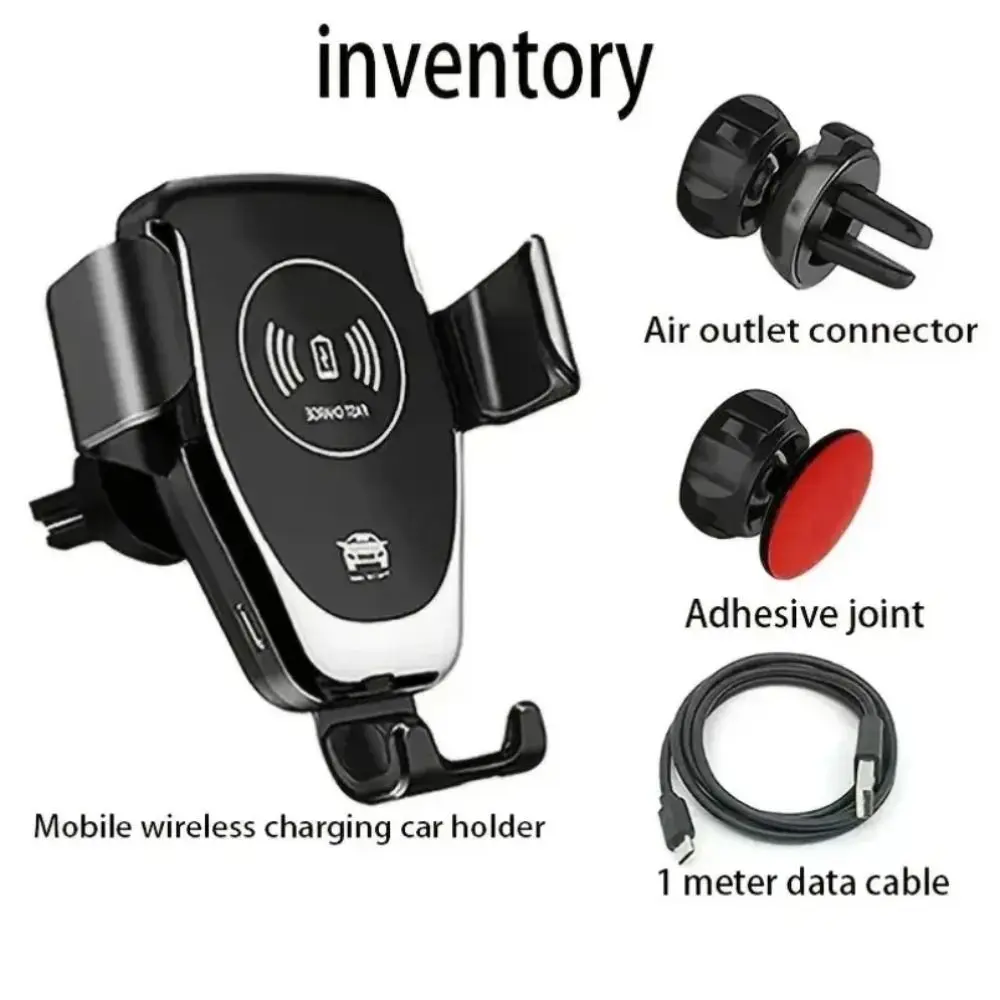 

Автомобильное зарядное устройство для беспроводного телефона 360° ° Поворотная гравитационная индукционная подставка для беспроводной зарядки телефона TYPE-C, прочно