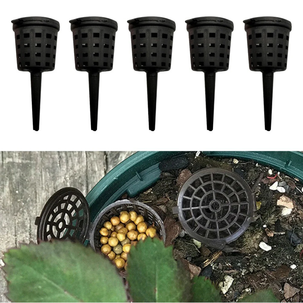 10-100pcs Plant Fertilizer Basket Bonsai Fertilizer Container with Lid Fertilizer Box Auto Fertilizer Pot Box Eco-friendly Tool