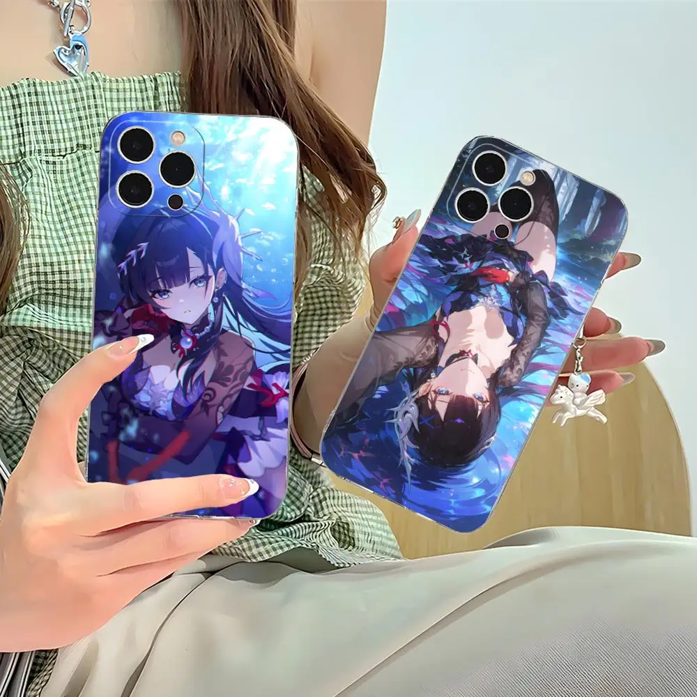 

Honkai Star Rail Hysilens Phone Case for iPhone 16 15 14 13 12 11 X XR XS 8 6 Pro Max Plus Mini Clear Colour Protective Cover