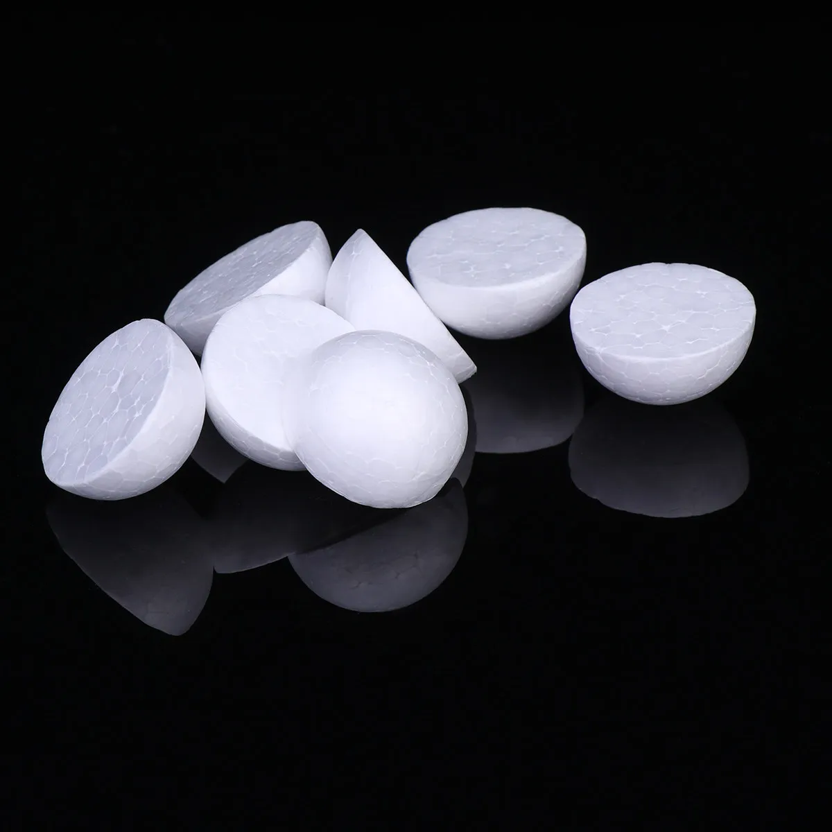 200Pcs White Half Ball Foam Craft Supplies DIY Painting Flower Arrangement Christmas Children Activities Decoration view 6