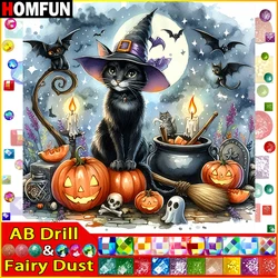 HOMFUN Fairy Dust AB Diy Full Square Round Drill 5D Diamond Painting Diamond Embroidery 