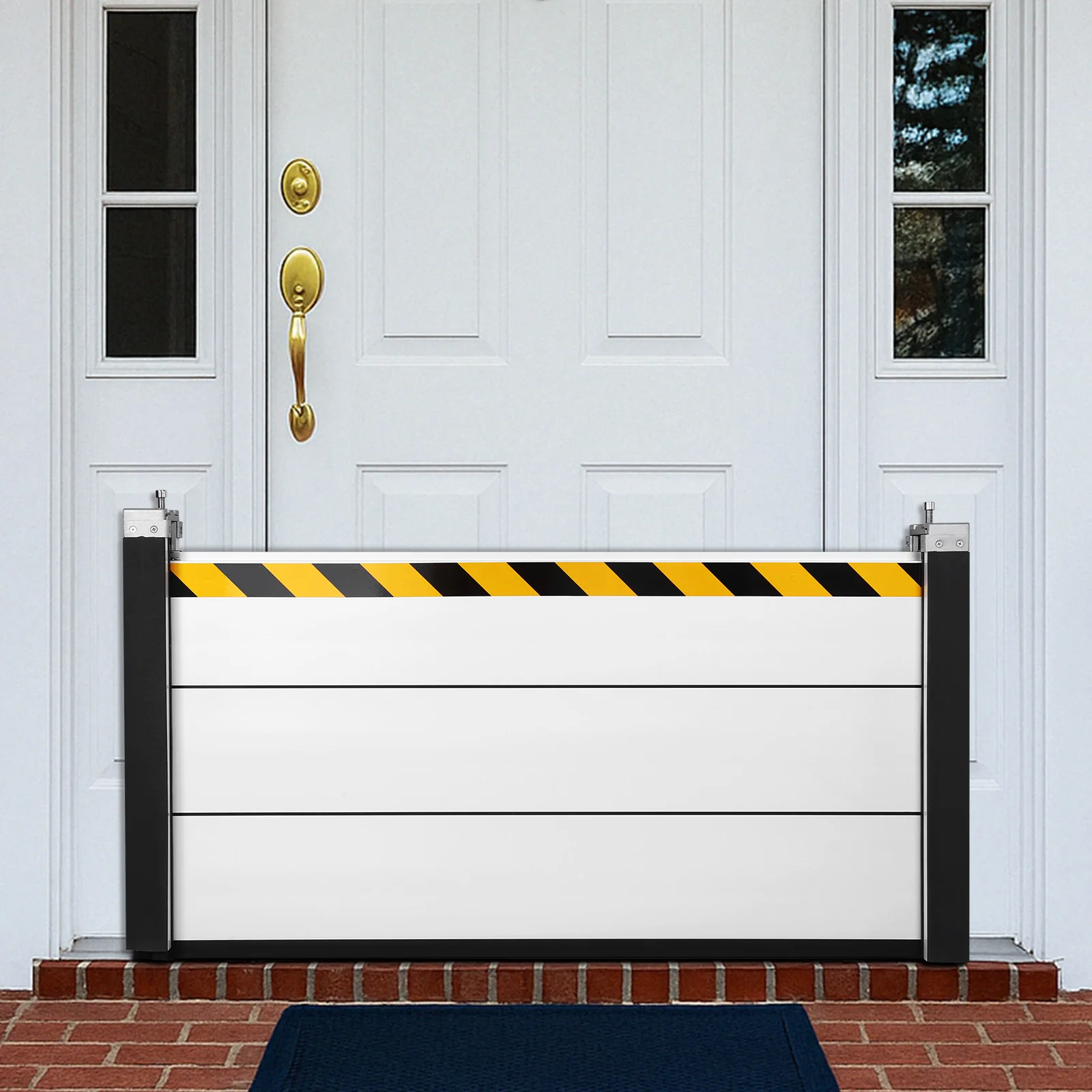 Barriera di protezione dalle inondazioni in alluminio Modulo unità 48.03x23.62 pollici Deflettore di protezione dalle inondazioni per porta d'ingresso/ingresso nel seminterrato/cortile