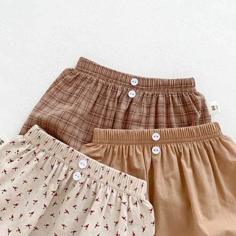 Summer Baby Girl Bloomer Shorts Infant Girls Loose Big PP Pants Wear Thin Bread Pant Kids Clothing