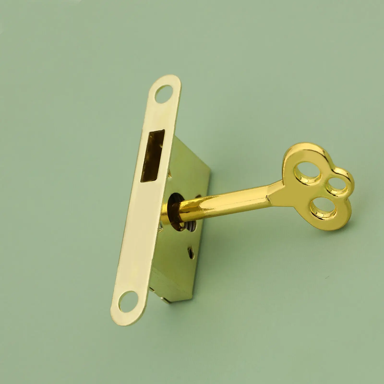 Gold Cabinet Lock Antique Bronze Lock Chinese Ancient Style Economic Lock Elegant Design Includes Screws Sturdy Construction