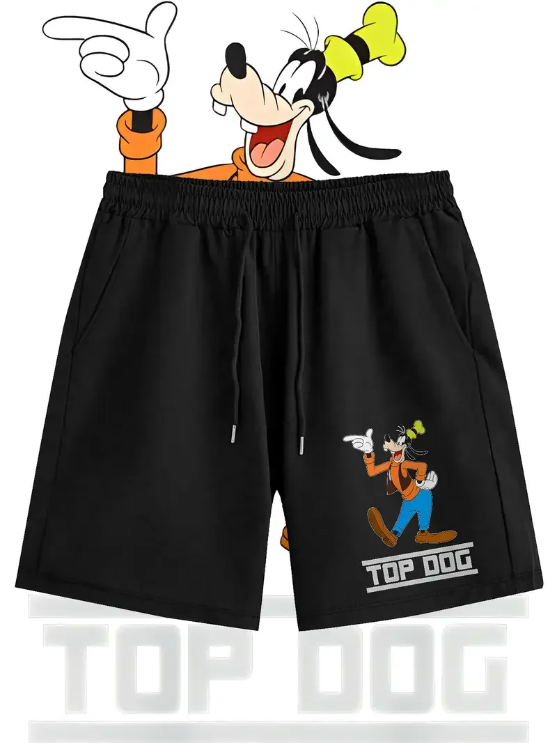 

Goofy Disney летние хлопковые шорты для бега, бега, спорта на открытом воздухе, шорты для спортзала, пляжа, мужчин и женщин, повседневные свободные брюки унисекс большого размера