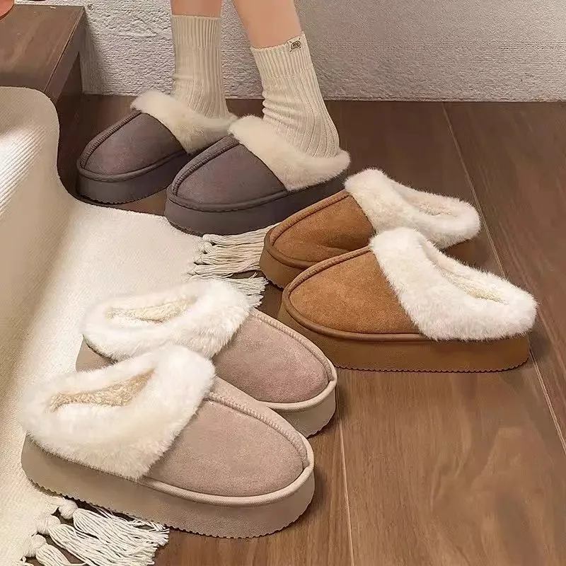 

Winter Fashion shoes women slippers Autumn and Winter Indoor EVA Thick Sole Anti-Slip Warm Unisex Slippers Use Indoor Outdoor