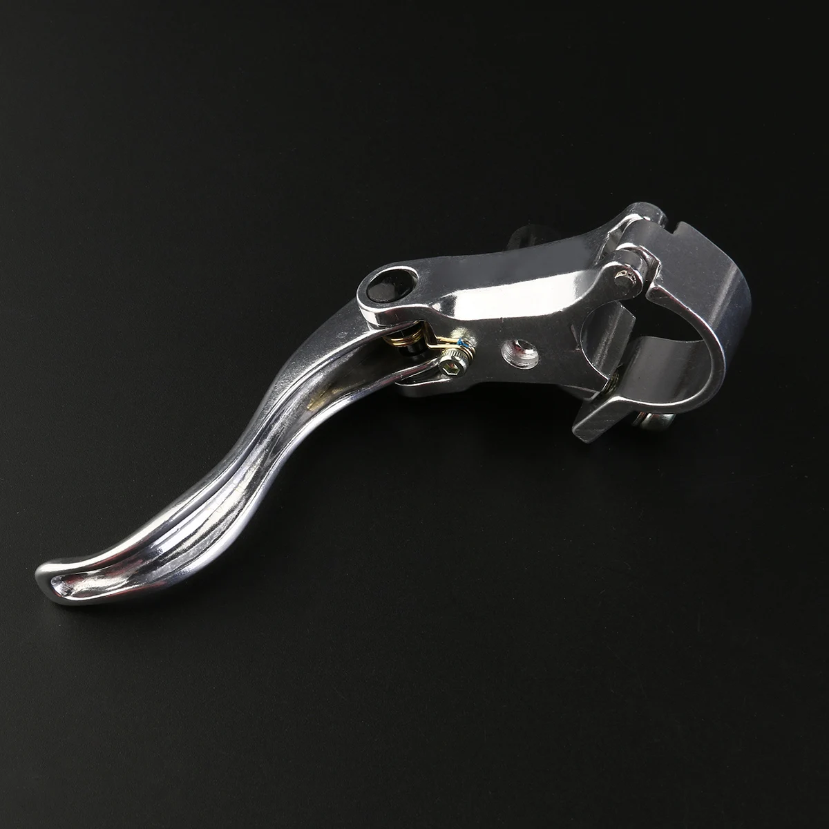 1Pair Fixed Gear Brake Handle Lightweight Durable Aluminum Alloy Bike Brake Lever Easy Install Fit 22.2mm 24mm Silver