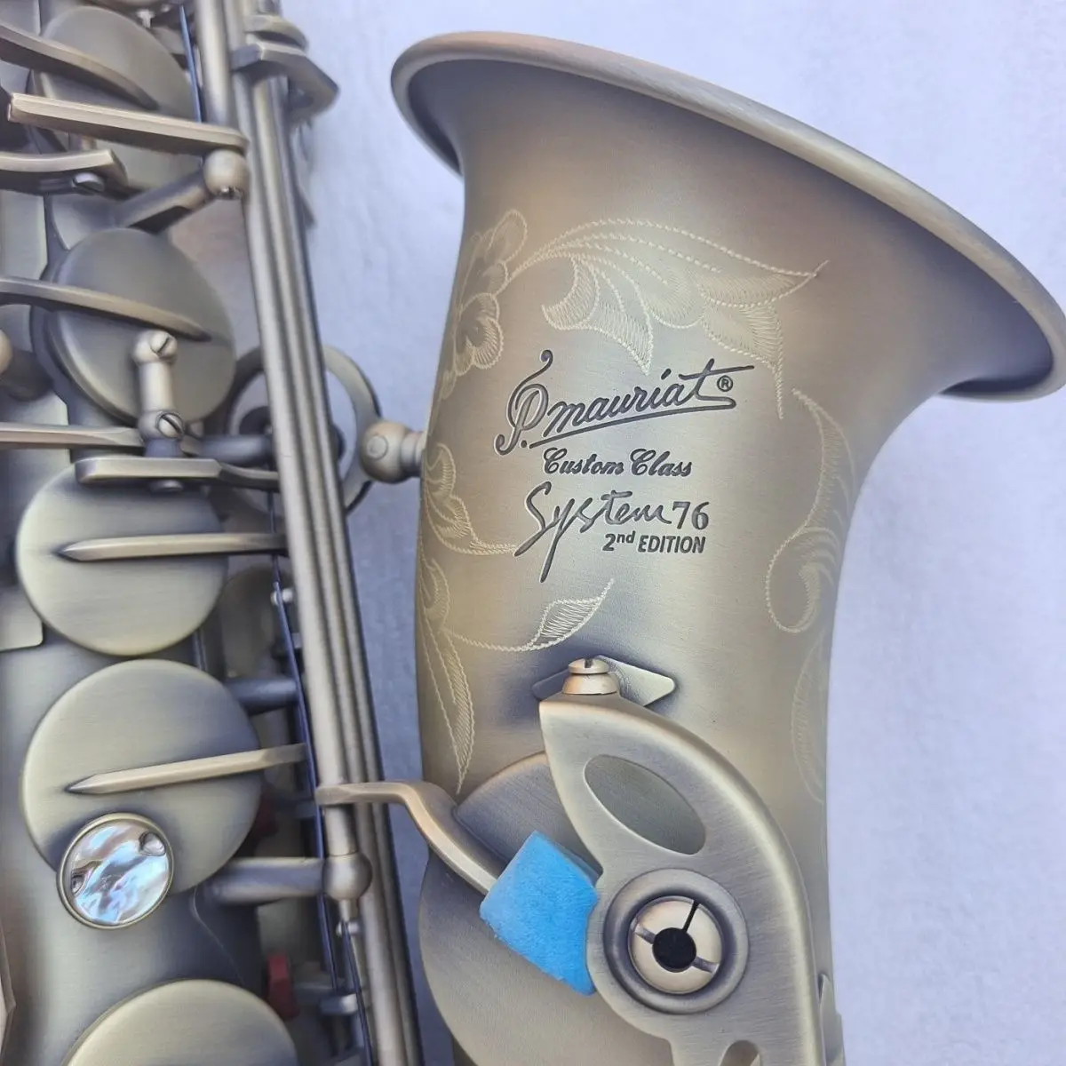 high-quality Alto Saxophone P.Mauriat System-76 Antique Copper Simulation E-flat 76 Professional Alto Sax Musical Instrument