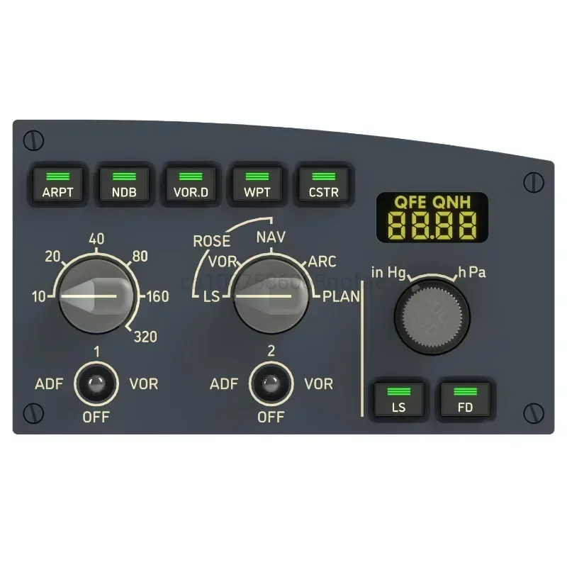 Cs  320 Airbus FCU Autopilot Panel Simulates Flight 2020 Xp P3d