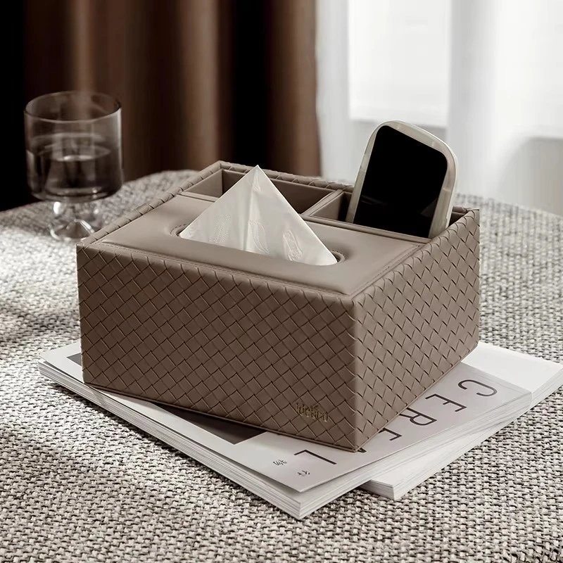 Light luxury premium desktop pumping carton living room bedroom remote control storage box tissue box
