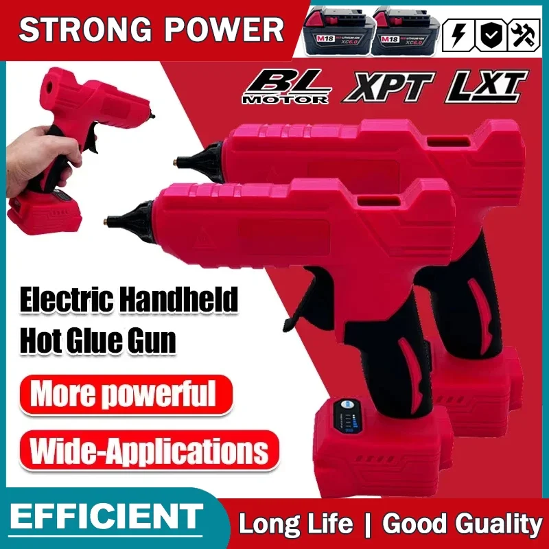 

Electric Hot Melt Glue Gun Li-ion DIY Hot Melt Glue Gun For Decoration Packaging For Milwaukee 18V Battery