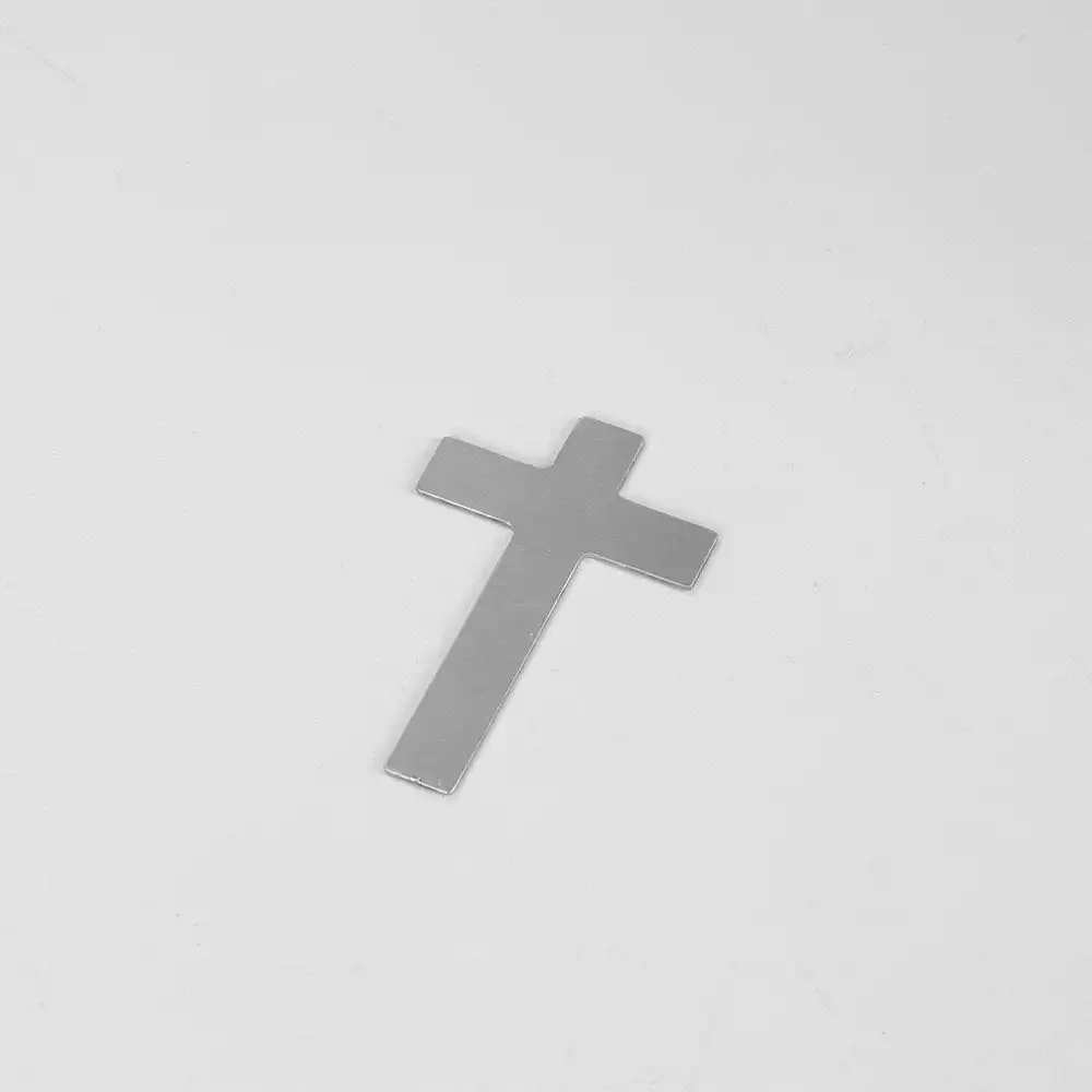 Cross Cross Cross for Stainless Steel Decoration 7x5cm with Double Sided