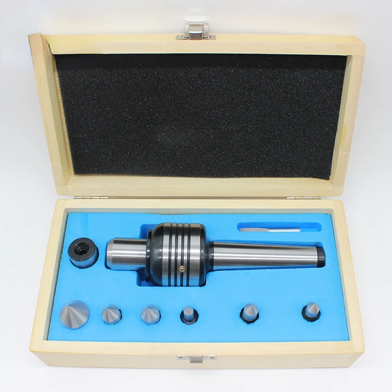 7pcs Machine Tools MT4 Multiple Point Revolving Center with Inter Changeable tips lathe Live Center tailstock