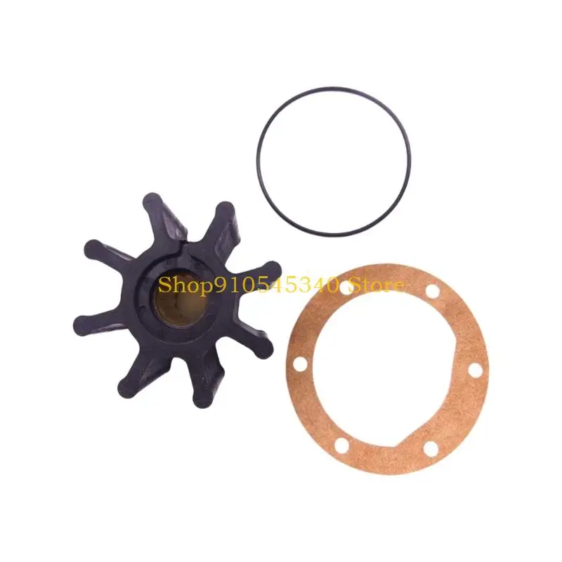 U2JA Pump Service Parts 09-1028B With Flexible Blade Impeller, Flat Gasket and Sealing Component for Water Pump Repair Work