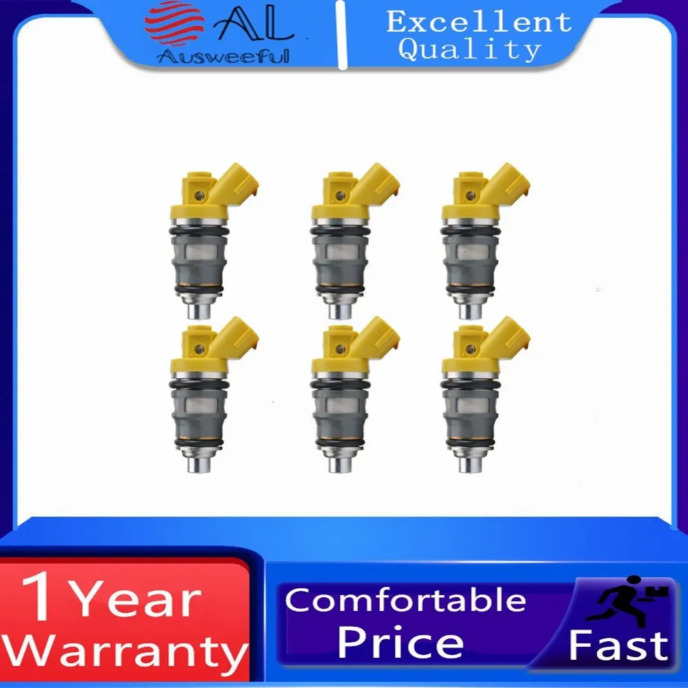 

1001-87091 6X 650Cc Fuel Injectors For Toyota Supra JZA70 1JZGTE 1JZ US