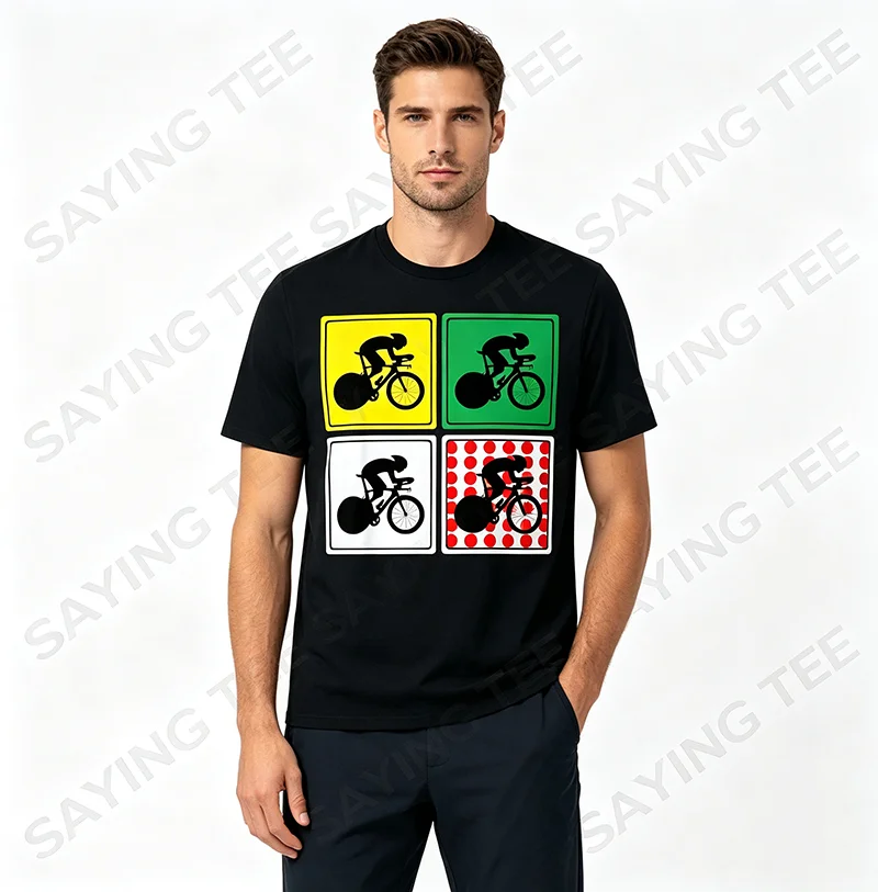 Paris Holiday France Tour Souvenir Radfahren Frankreich Paris Tour T-Shirt Y2k Racing Bike Lover Grafikkleidung Fahrrad ‌ Sport-T-Shirts – Detail 5