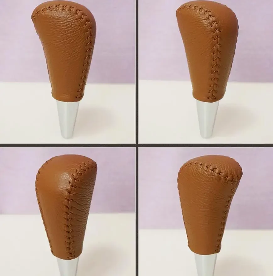 New Real Leather Gear Shift Knob Cover For Toyota Land Cruiser LC100 1998 1999 2000 2001 2002 2003 2004 2005 2006 2007 Cover
