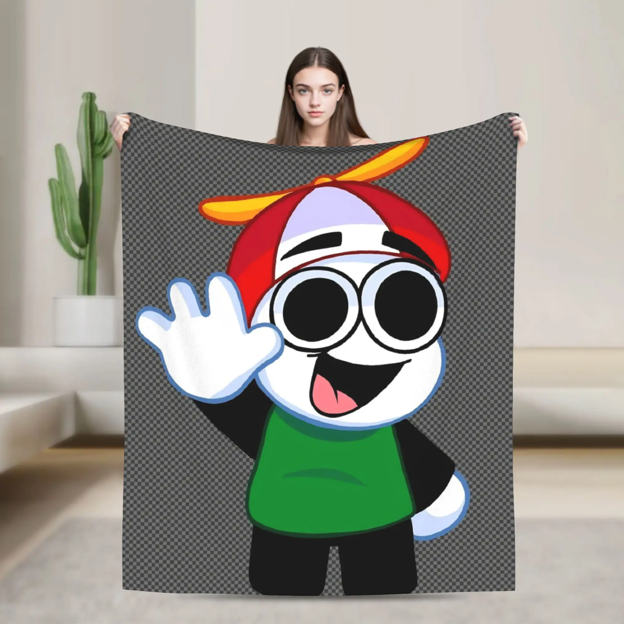 Omenaso Youtuber Gaming Coral Fleece Plush Throw Blanket  Blanket for Bedding Car Super Soft Bedspread