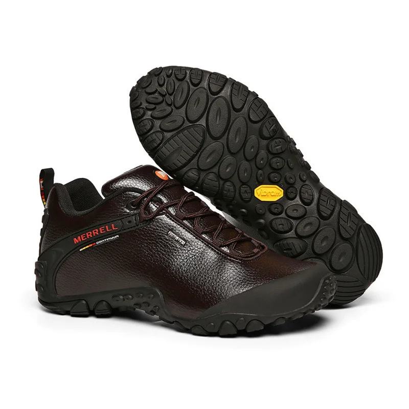 Oryginalne męskie skórzane buty sportowe Merrell Outdoor, wysokiej jakości męskie alpinistyczne buty do chodzenia Eur39-45