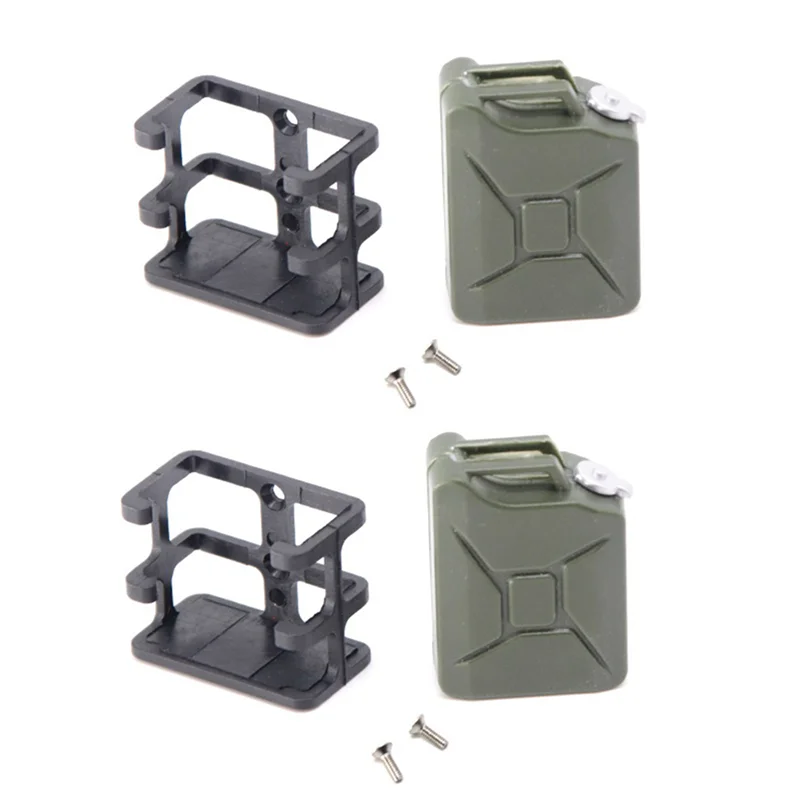 【Hot-Sell】4Pcs Simulation Oil Box Fuel Tank For 1/10 RC Crawler Car Axial SCX10 Traxxas Trx4 RC4WD D90 Decoration Upgrade Parts,