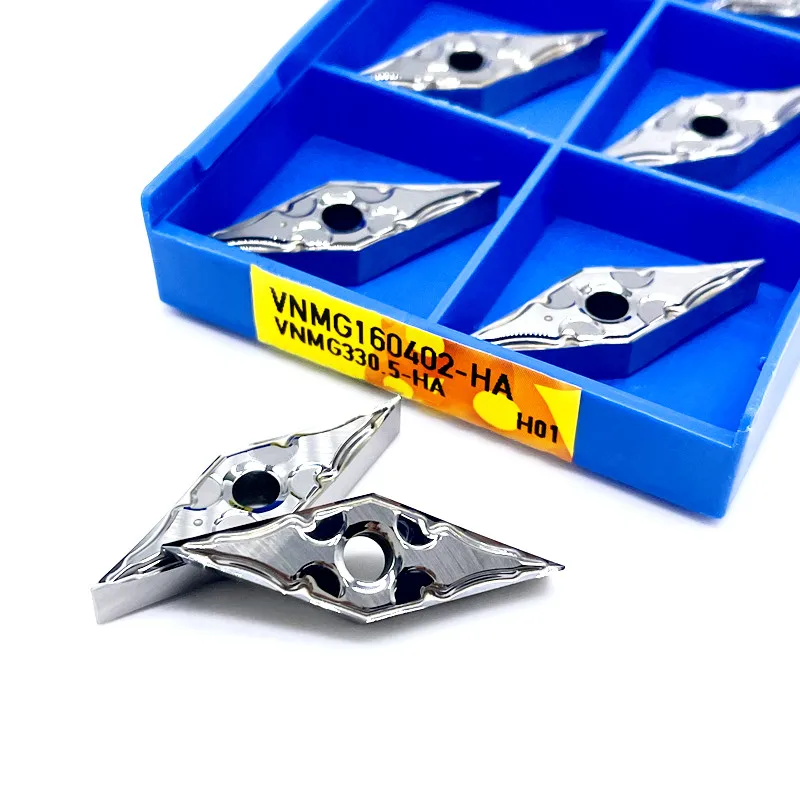 

Твердосплавные токарные пластины VNMG160402 VNMG160404 VNMG160408 HA H01 для станков с ЧПУ, режущие инструменты VNMG для обработки алюминия и меди