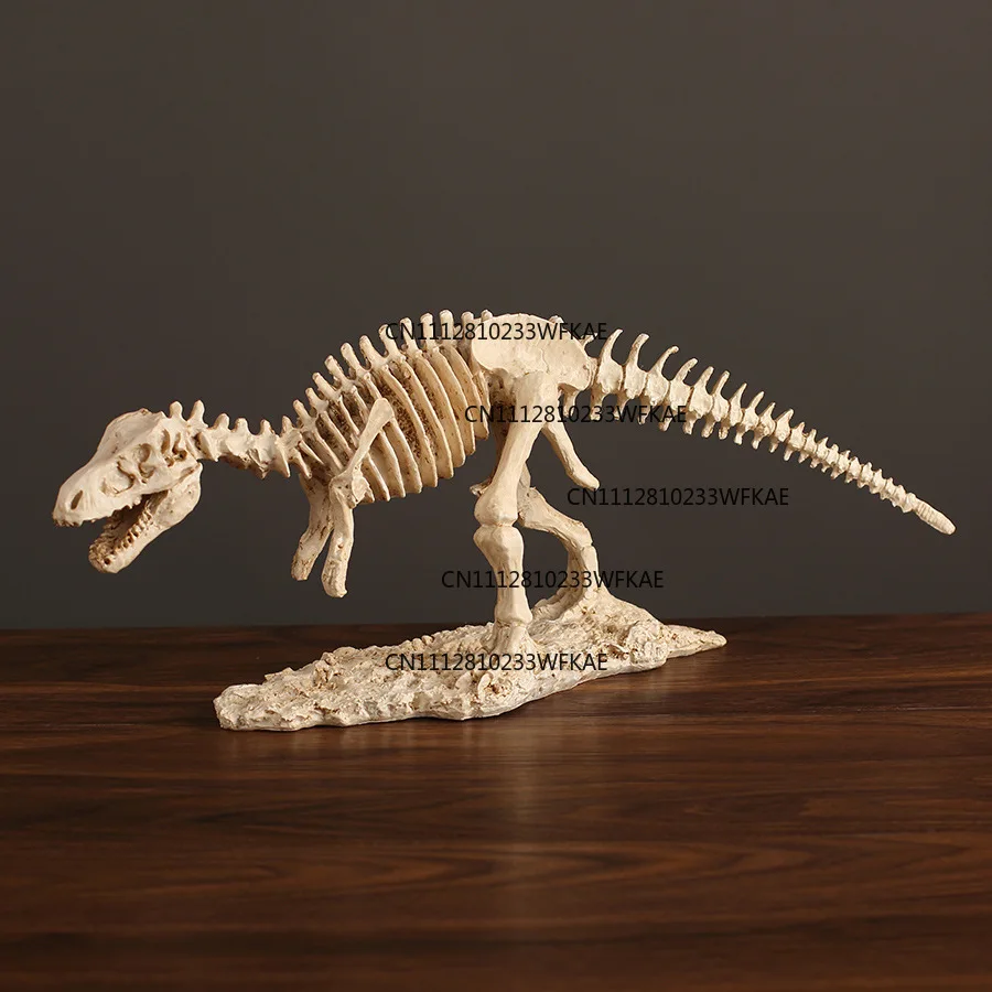 Resin simulation dinosaur Tyrannosaurus rex model fossil skeleton teaching aids display animal ornaments