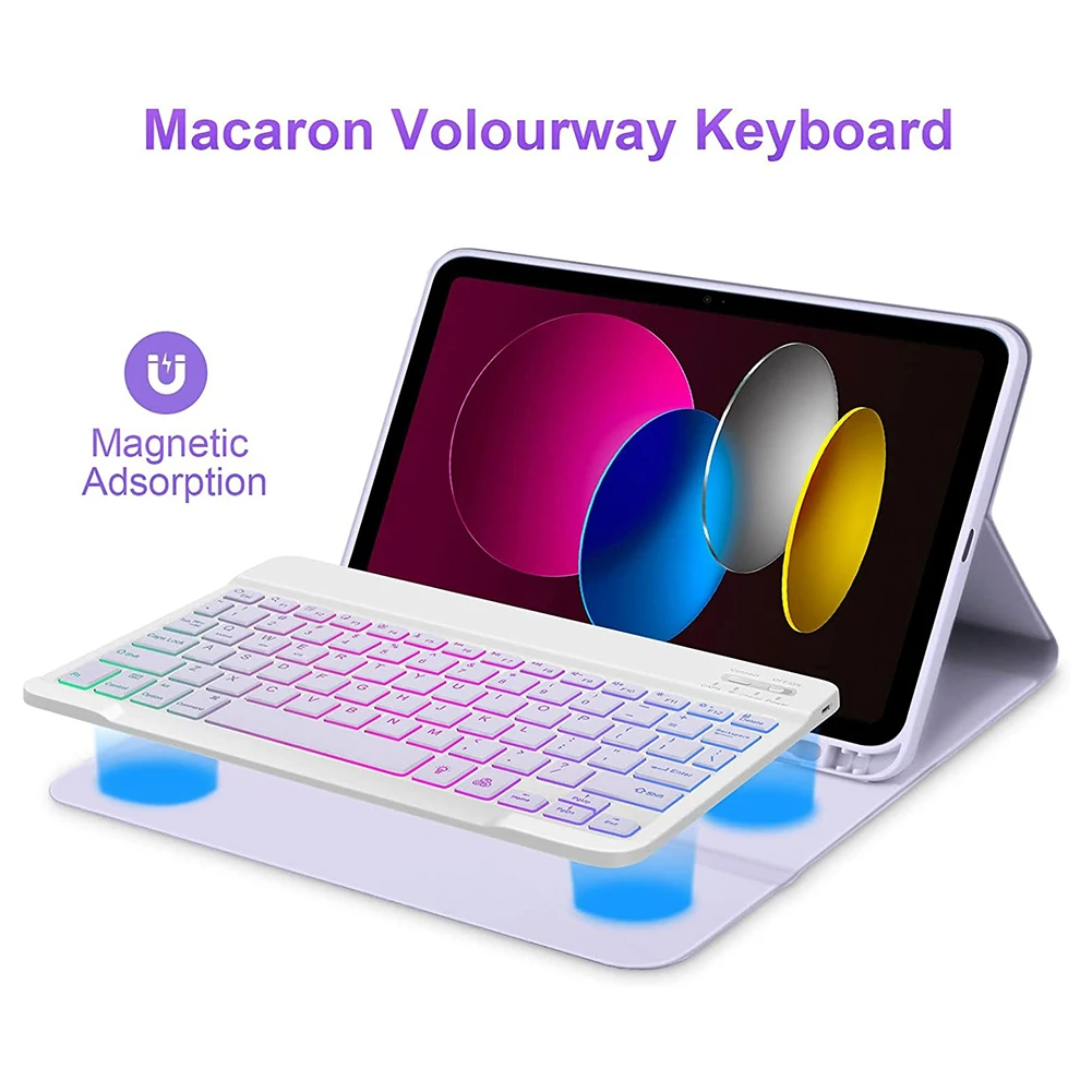 Imagem -04 - Magic Keyboard para Ipad Ipad 10th Generation Cover 10.9 Multi-angle Trackpad Rgb Retroiluminado Capa Magnética