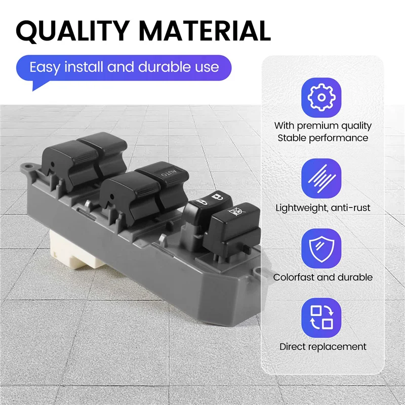 

A45F-Front Side Master Power Window Switch For Toyota Corolla Camry RAV 4 84820-06100