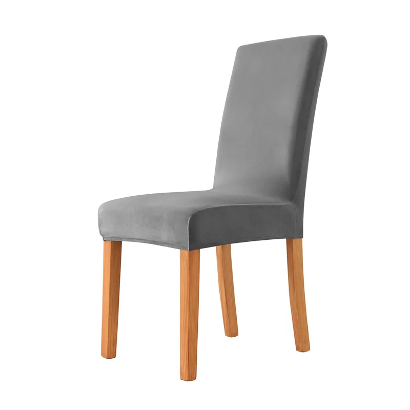 Parsons - Coprisedia grandi in morbido velluto, elasticizzato, per sedie da pranzo, lavabili e rimovibili, confezione da 6, colore: rosso