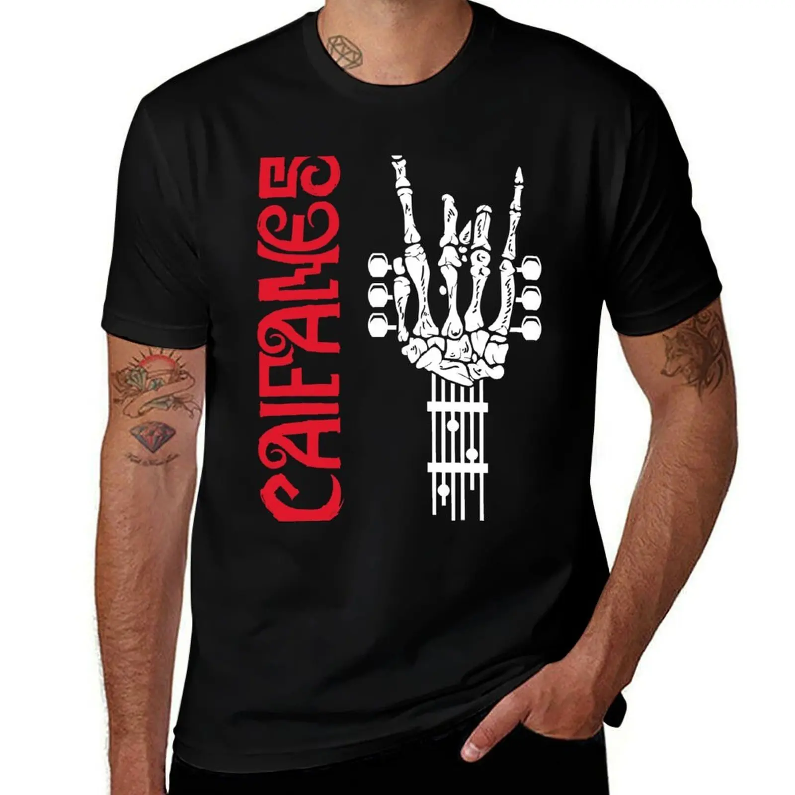 

Caifanes Skull Hand T-Shirt t shirt men 100% cotton luxury brand funny t shirts dark humor T-Shirt
